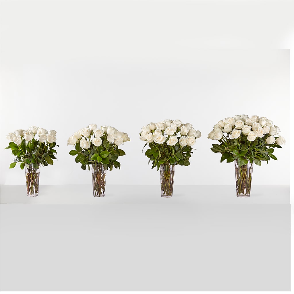 Long Stem White Rose Bouquet – BUEHLER'S FLORAL, Wooster OH