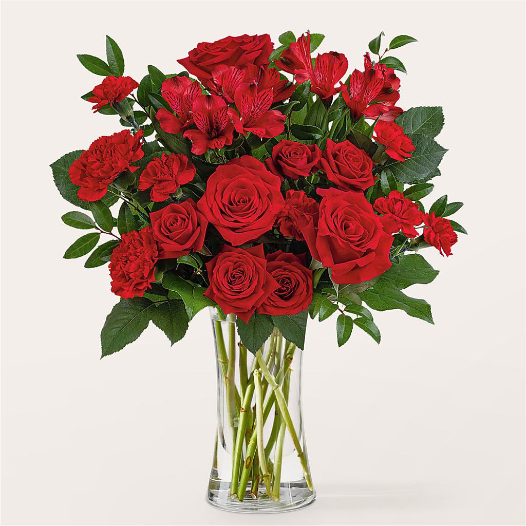 Brilliant Ruby Bouquet – BUEHLER'S FLORAL, Wooster OH