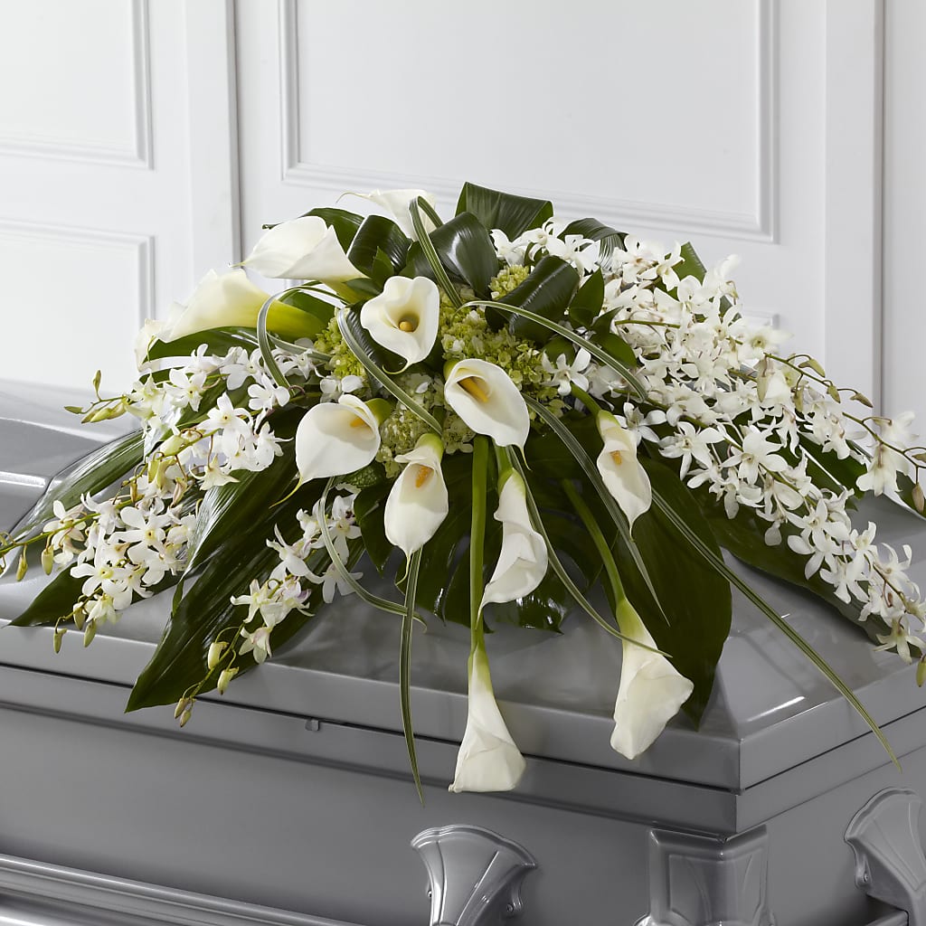 Angel Wings Casket Spray – BUEHLER'S FLORAL, Wooster OH