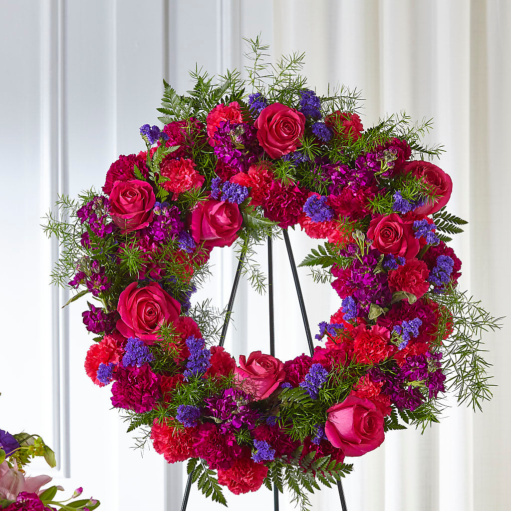 Calming Colors Wreath – BUEHLER'S FLORAL, Wooster OH