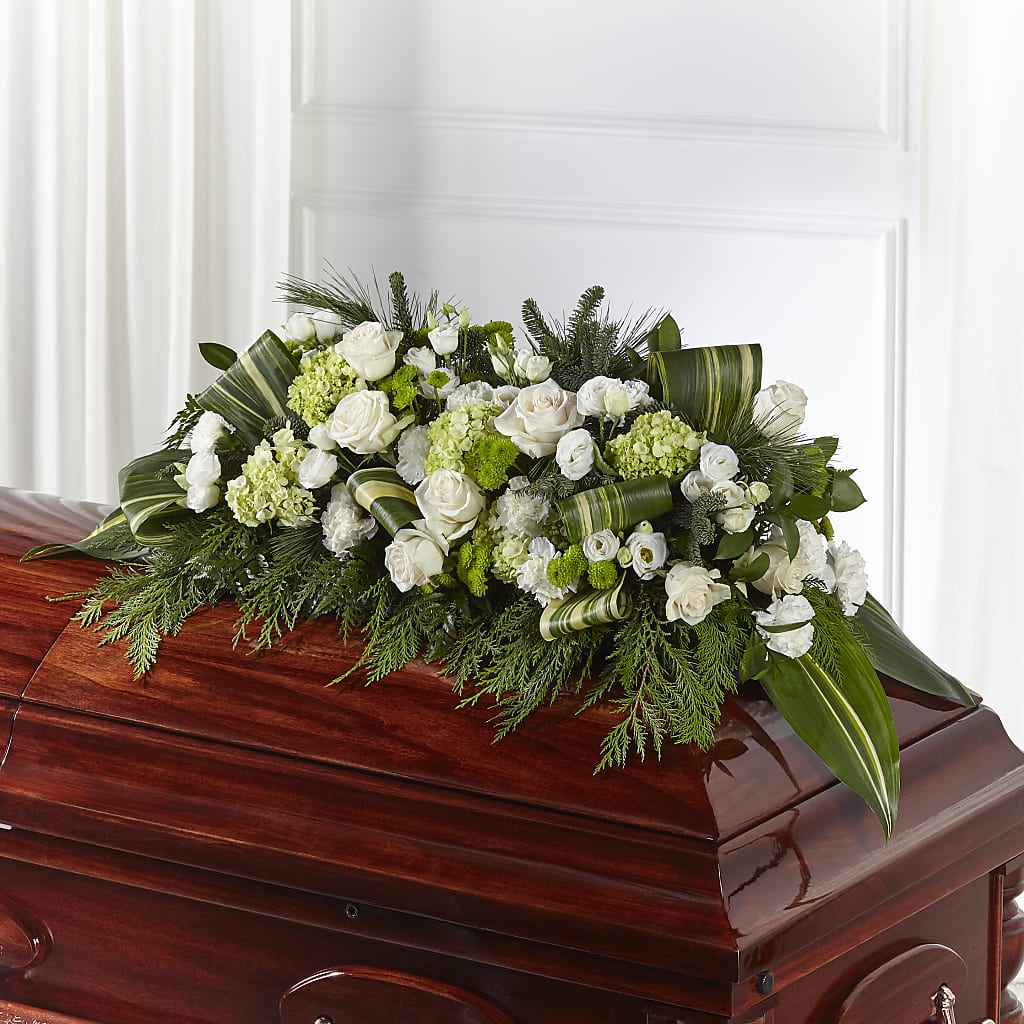 Hopeful Gesture Casket Spray – BUEHLER'S FLORAL, Wooster OH