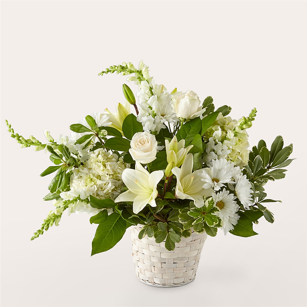 Ivory Elegance Floral Basket – BUEHLER'S FLORAL, Wooster OH