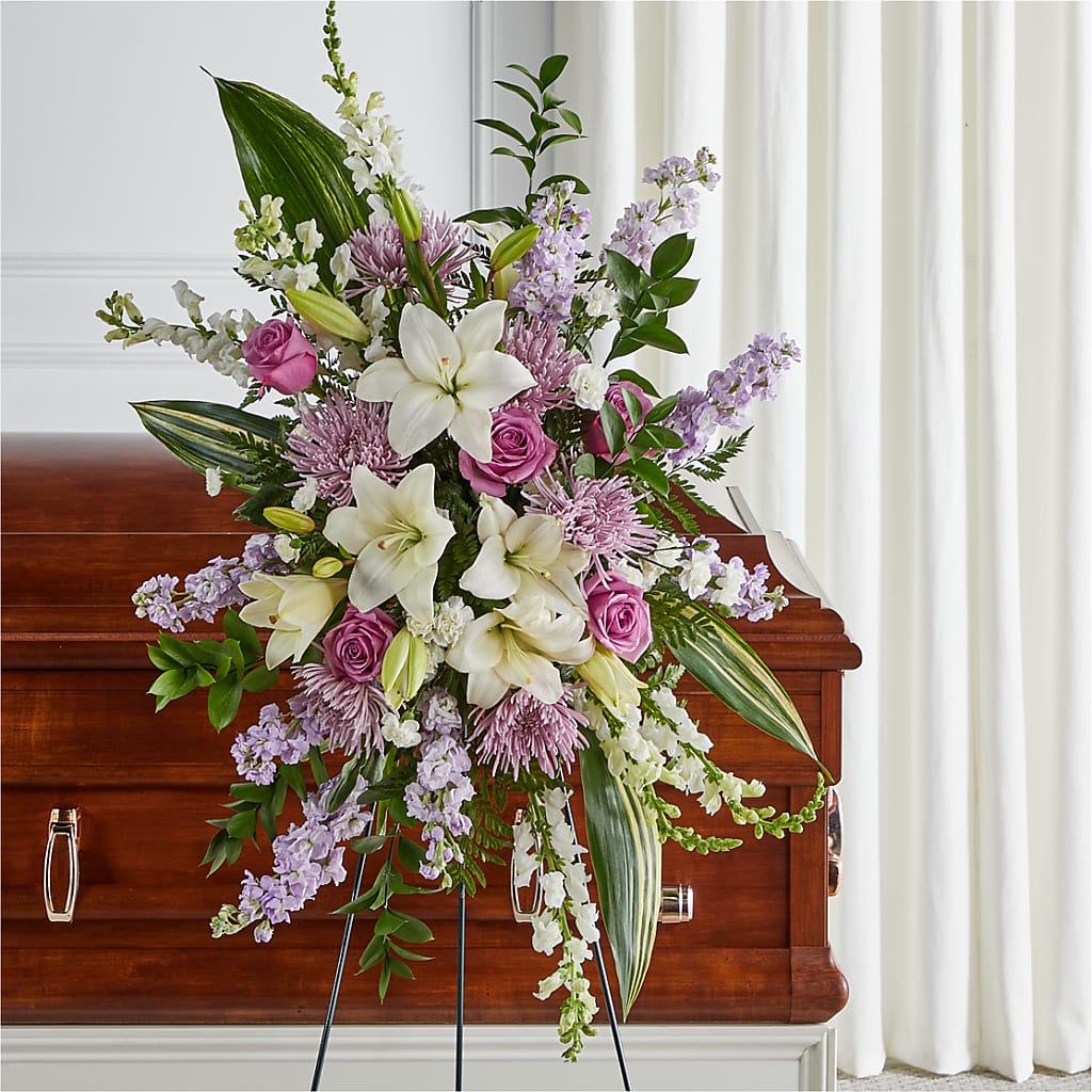 Grateful Hearts Standing Spray – BUEHLER'S FLORAL, Wooster OH