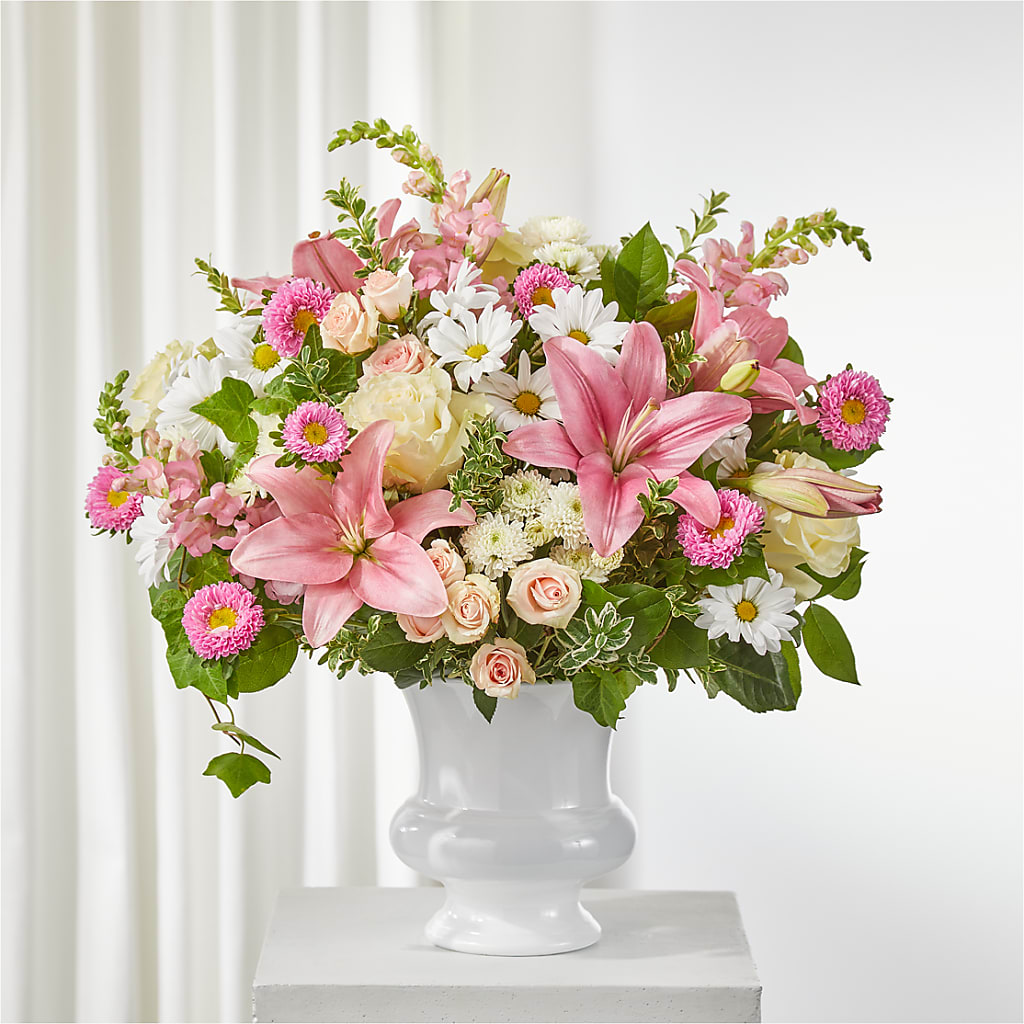 Empathetic Blooms Urn Arrangement – BUEHLER'S FLORAL, Wooster OH