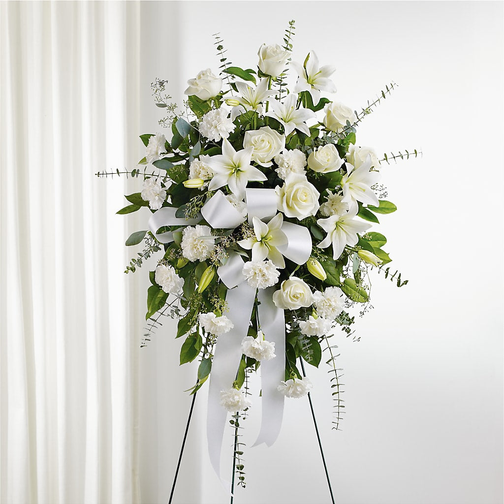 With Care Standing Spray – BUEHLER'S FLORAL, Wooster OH