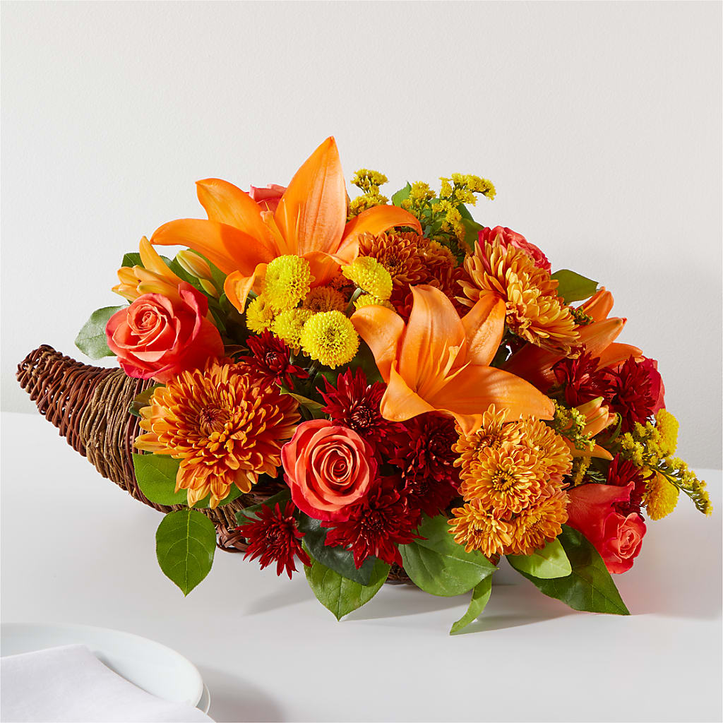 Bouquet of Blessings Cornucopia – BUEHLER'S FLORAL, Wooster OH