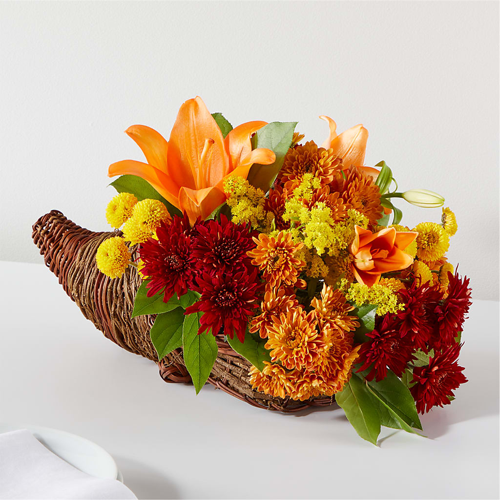 Bouquet of Blessings Cornucopia – BUEHLER'S FLORAL, Wooster OH
