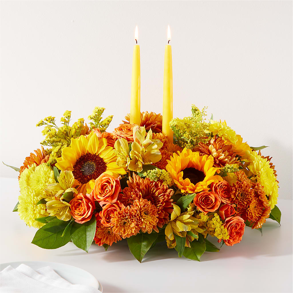 Autumn Harmony Centerpiece – BUEHLER'S FLORAL, Wooster OH