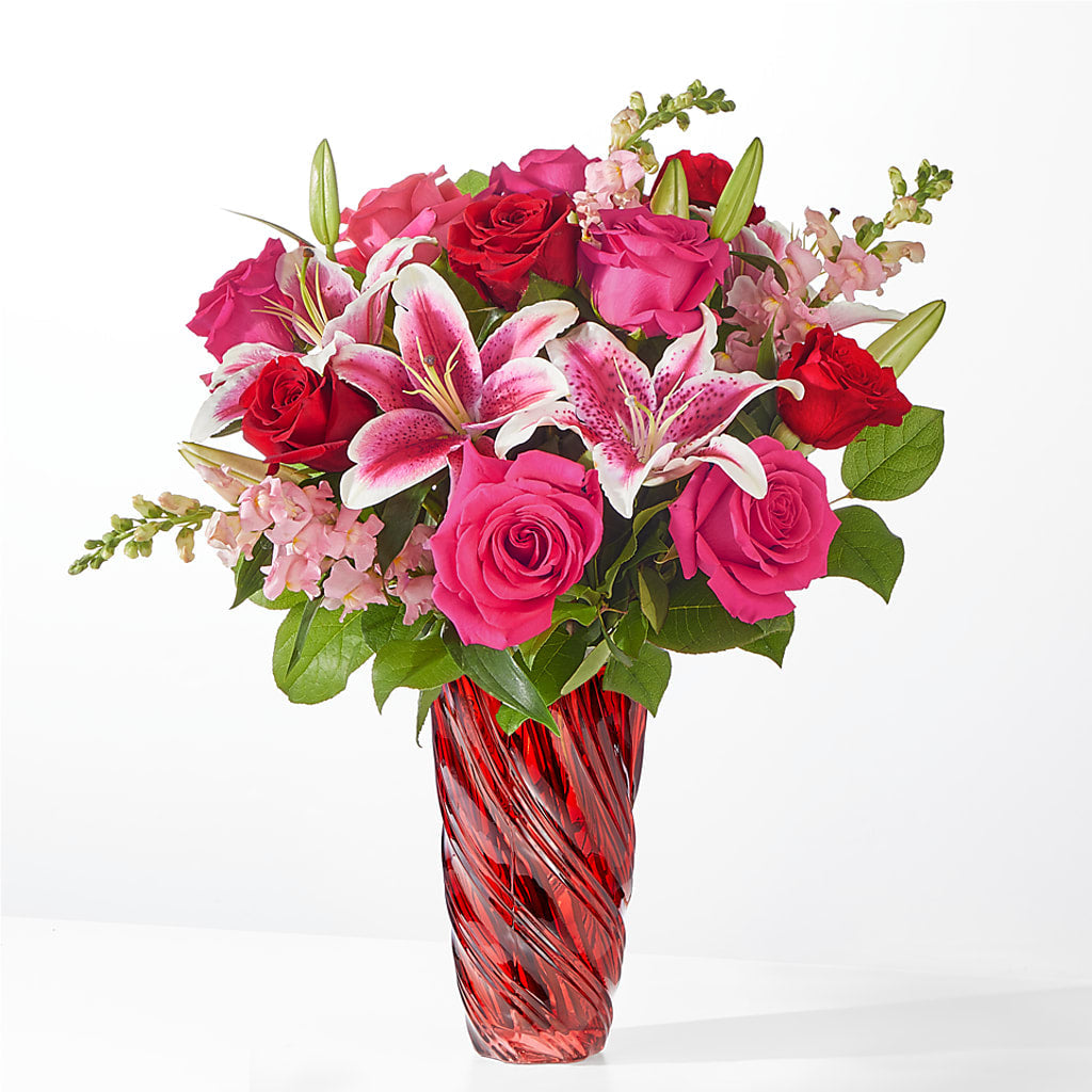 Always You Bouquet with Luxe Swirl Vase – BUEHLER'S FLORAL, Wooster OH