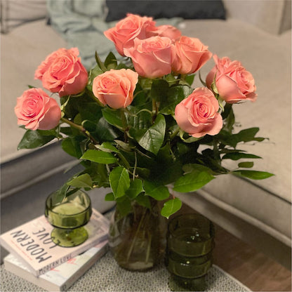 Long Stem Pink Rose Bouquet – BUEHLER'S FLORAL, Wooster OH