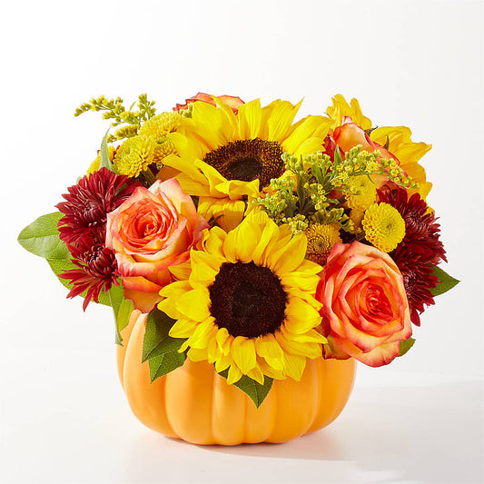 Golden Gourd Pumpkin Bouquet – BUEHLER'S FLORAL, Wooster OH