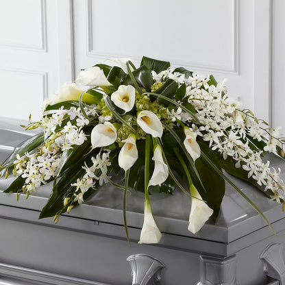 Angel Wings Casket Spray – BUEHLER'S FLORAL, Wooster OH