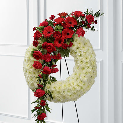 Graceful Tribute Wreath – BUEHLER'S FLORAL, Wooster OH