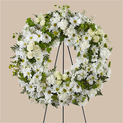Faithful Wishes Wreath – BUEHLER'S FLORAL, Wooster OH
