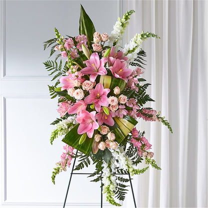 Elegant Embrace Standing Spray – BUEHLER'S FLORAL, Wooster OH