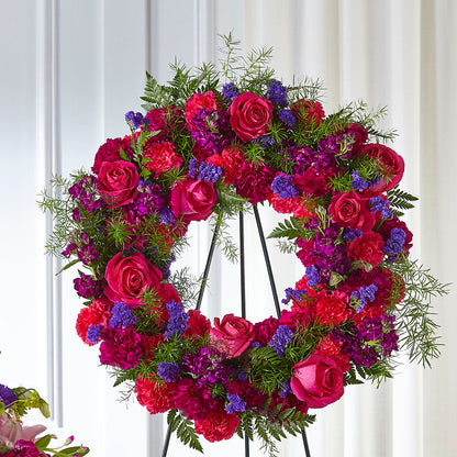 Calming Colors Wreath – BUEHLER'S FLORAL, Wooster OH