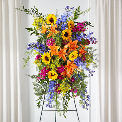 Sunlit Memories Standing Spray (Standard) – BUEHLER'S FLORAL, Wooster OH