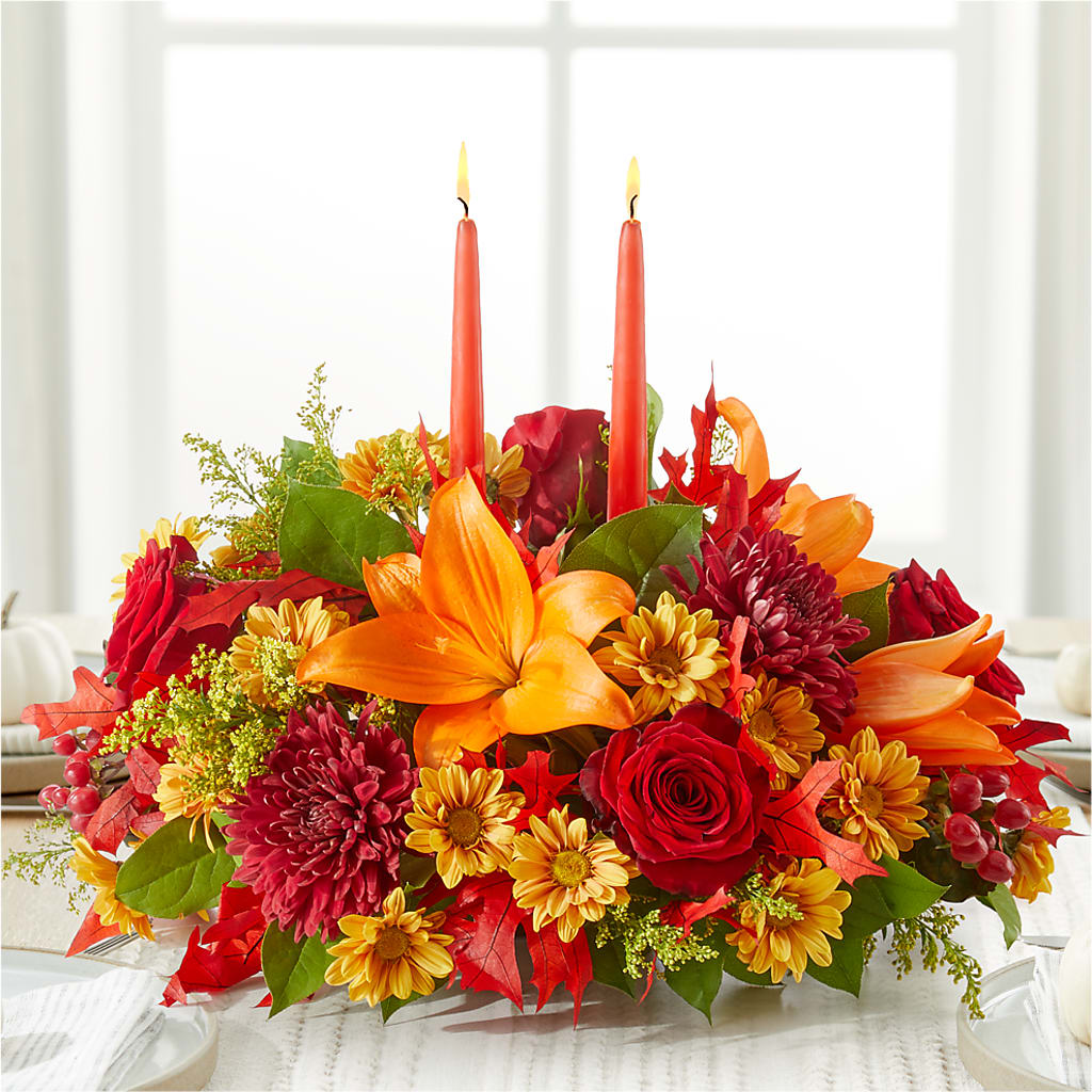 Autumn's Embrace Centerpiece – BUEHLER'S FLORAL, Wooster OH